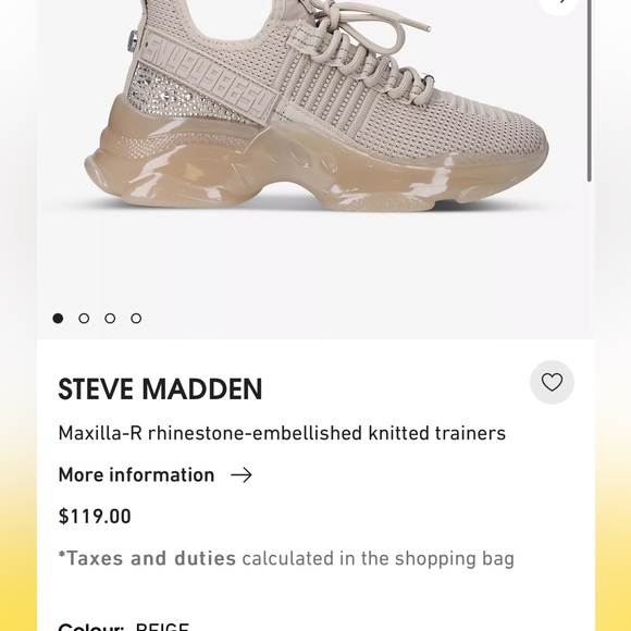 Steve Madden Rhinestone Embellished Trainers - Picture 2 of 6